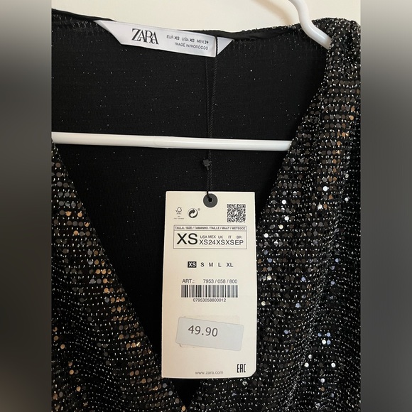 Zara black blouse - Picture 4 of 4